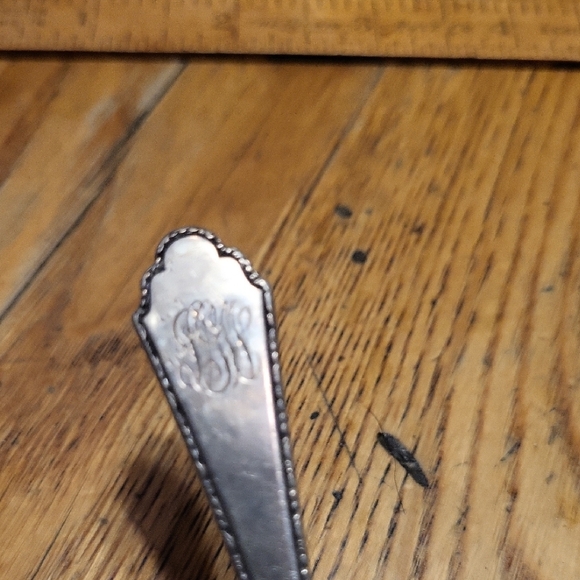 Sterling Silver Vintage Baby Food Scraper - Picture 4 of 6